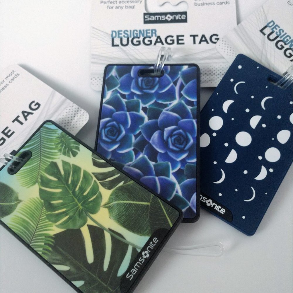 3 Samsonite Designer ID Tags